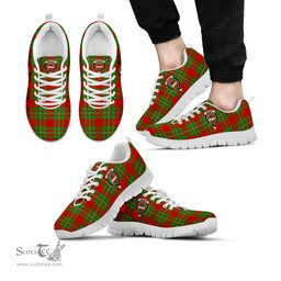 ScotsTee Shop Scottish Grierson Clan Crest Tartan Sneakers Tartan Casual Shoes