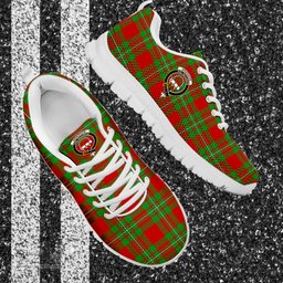 ScotsTee Shop Scottish Grierson Clan Crest Tartan Sneakers Tartan Casual Shoes