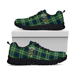 ScotsTee Shop Scottish Haliburton Clan Crest Tartan Sneakers Tartan Casual Shoes