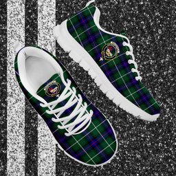 ScotsTee Shop Scottish MacDonald of the Isles Hunting Modern Clan Crest Tartan Sneakers Tartan Casual Shoes