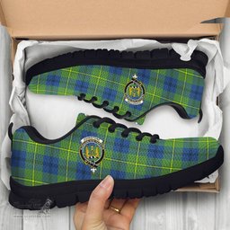 ScotsTee Shop Scottish Johnstone-Johnston Ancient Clan Crest Tartan Sneakers Tartan Casual Shoes