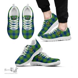 ScotsTee Shop Scottish Johnstone-Johnston Ancient Clan Crest Tartan Sneakers Tartan Casual Shoes