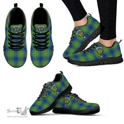 ScotsTee Shop Scottish Johnstone-Johnston Ancient Clan Crest Tartan Sneakers Tartan Casual Shoes
