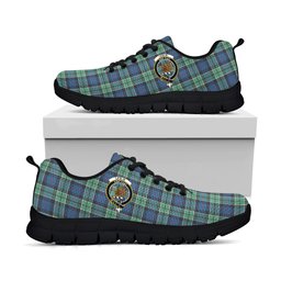 ScotsTee Shop Scottish Leslie Hunting Ancient Clan Crest Tartan Sneakers Tartan Casual Shoes