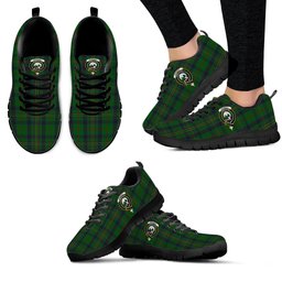 ScotsTee Shop Scottish Kennedy Clan Crest Tartan Sneakers Tartan Casual Shoes