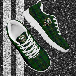 ScotsTee Shop Scottish Kennedy Clan Crest Tartan Sneakers Tartan Casual Shoes