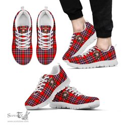 ScotsTee Shop Scottish MacFarlane Modern Clan Crest Tartan Sneakers Tartan Casual Shoes