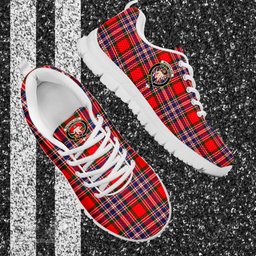 ScotsTee Shop Scottish MacFarlane Modern Clan Crest Tartan Sneakers Tartan Casual Shoes