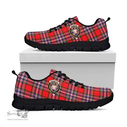 ScotsTee Shop Scottish MacFarlane Modern Clan Crest Tartan Sneakers Tartan Casual Shoes