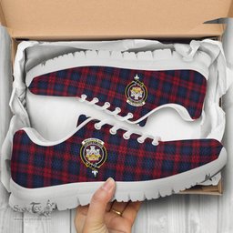 ScotsTee Shop Scottish MacLachlan Clan Crest Tartan Sneakers Tartan Casual Shoes