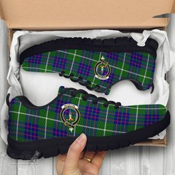 ScotsTee Shop Scottish MacIntyre Hunting Modern Clan Crest Tartan Sneakers Tartan Casual Shoes