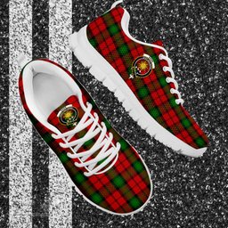 ScotsTee Shop Scottish Kerr Clan Crest Tartan Sneakers Tartan Casual Shoes