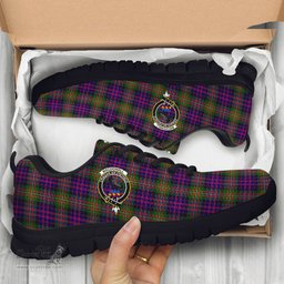 ScotsTee Shop Scottish MacDonell of Glengarry Modern Clan Crest Tartan Sneakers Tartan Casual Shoes