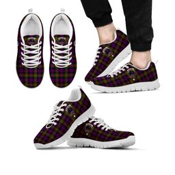 ScotsTee Shop Scottish MacDonell of Glengarry Modern Clan Crest Tartan Sneakers Tartan Casual Shoes