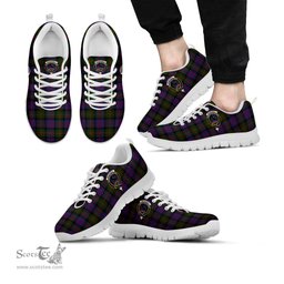 ScotsTee Shop Scottish MacDonell of Glengarry Clan Crest Tartan Sneakers Tartan Casual Shoes