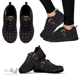 ScotsTee Shop Scottish MacDonell of Glengarry Clan Crest Tartan Sneakers Tartan Casual Shoes