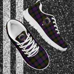 ScotsTee Shop Scottish MacDonell of Glengarry Clan Crest Tartan Sneakers Tartan Casual Shoes