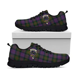 ScotsTee Shop Scottish MacDonell of Glengarry Clan Crest Tartan Sneakers Tartan Casual Shoes