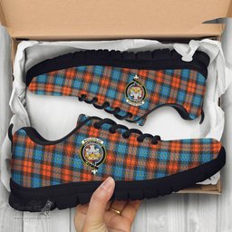 ScotsTee Shop Scottish MacLachlan Ancient Clan Crest Tartan Sneakers Tartan Casual Shoes