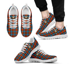ScotsTee Shop Scottish MacLachlan Ancient Clan Crest Tartan Sneakers Tartan Casual Shoes