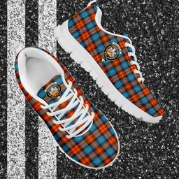 ScotsTee Shop Scottish MacLachlan Ancient Clan Crest Tartan Sneakers Tartan Casual Shoes