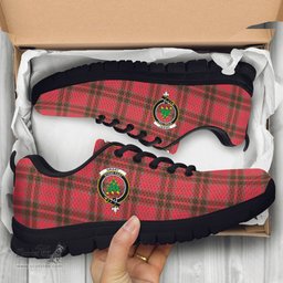 ScotsTee Shop Scottish Grant Weathered Clan Crest Tartan Sneakers Tartan Casual Shoes