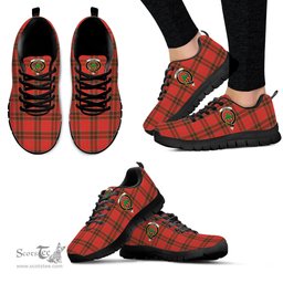 ScotsTee Shop Scottish Grant Weathered Clan Crest Tartan Sneakers Tartan Casual Shoes