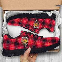 ScotsTee Shop Scottish MacIver Modern Clan Crest Tartan Sneakers Tartan Casual Shoes
