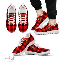 ScotsTee Shop Scottish MacIver Modern Clan Crest Tartan Sneakers Tartan Casual Shoes