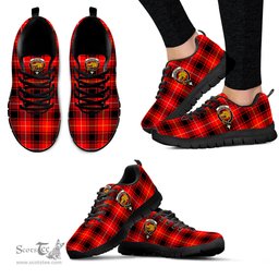 ScotsTee Shop Scottish MacIver Modern Clan Crest Tartan Sneakers Tartan Casual Shoes