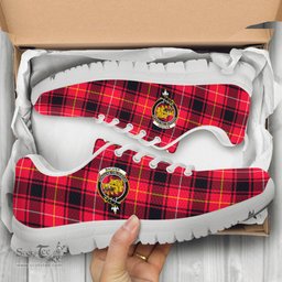 ScotsTee Shop Scottish MacIver Modern Clan Crest Tartan Sneakers Tartan Casual Shoes