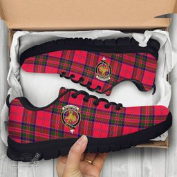 ScotsTee Shop Scottish MacGillivray Modern Clan Crest Tartan Sneakers Tartan Casual Shoes