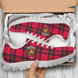 ScotsTee Shop Scottish MacGillivray Modern Clan Crest Tartan Sneakers Tartan Casual Shoes
