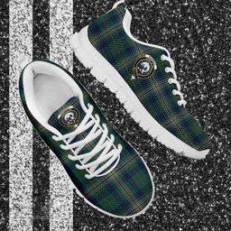 ScotsTee Shop Scottish Kennedy Modern Clan Crest Tartan Sneakers Tartan Casual Shoes