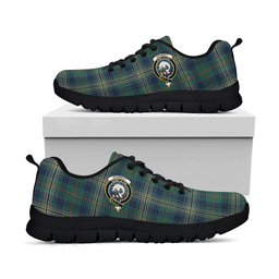 ScotsTee Shop Scottish Kennedy Modern Clan Crest Tartan Sneakers Tartan Casual Shoes