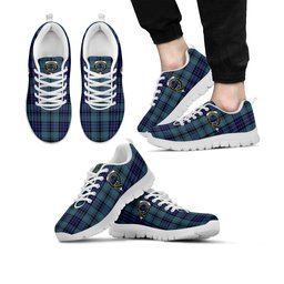 ScotsTee Shop Scottish Hannay Blue Clan Crest Tartan Sneakers Tartan Casual Shoes