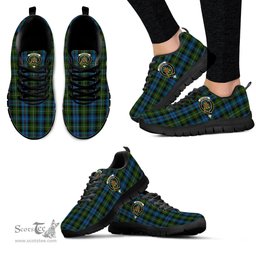 ScotsTee Shop Scottish MacKenzie Clan Crest Tartan Sneakers Tartan Casual Shoes