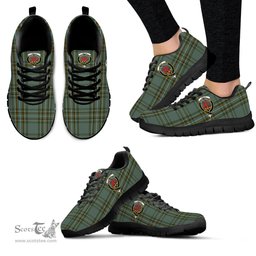 ScotsTee Shop Scottish Kelly Dress Clan Crest Tartan Sneakers Tartan Casual Shoes