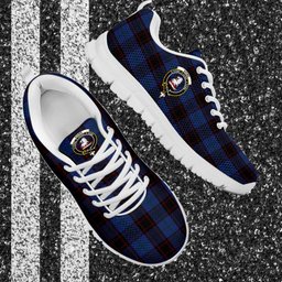 ScotsTee Shop Scottish Home Clan Crest Tartan Sneakers Tartan Casual Shoes