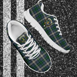 ScotsTee Shop Scottish MacDowall Clan Crest Tartan Sneakers Tartan Casual Shoes