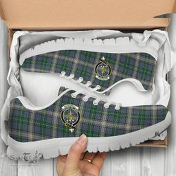 ScotsTee Shop Scottish MacDowall Clan Crest Tartan Sneakers Tartan Casual Shoes