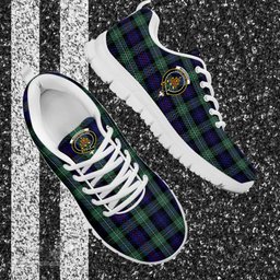 ScotsTee Shop Scottish MacKenzie Hunting Green Clan Crest Tartan Sneakers Tartan Casual Shoes