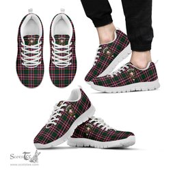 ScotsTee Shop Scottish MacFarlane Hunting Modern Clan Crest Tartan Sneakers Tartan Casual Shoes