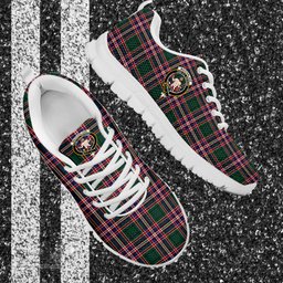 ScotsTee Shop Scottish MacFarlane Hunting Modern Clan Crest Tartan Sneakers Tartan Casual Shoes