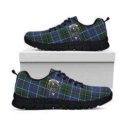 ScotsTee Shop Scottish MacInnes Modern Clan Crest Tartan Sneakers Tartan Casual Shoes