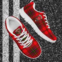 ScotsTee Shop Scottish MacDougall Modern Clan Crest Tartan Sneakers Tartan Casual Shoes