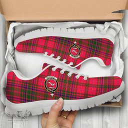 ScotsTee Shop Scottish MacDougall Modern Clan Crest Tartan Sneakers Tartan Casual Shoes