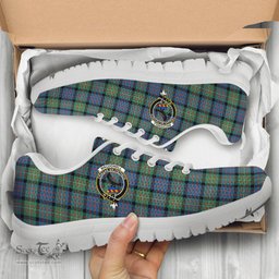 ScotsTee Shop Scottish MacDonell of Glengarry Ancient Clan Crest Tartan Sneakers Tartan Casual Shoes