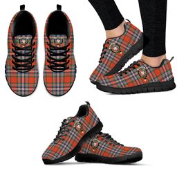 ScotsTee Shop Scottish MacFarlane Ancient Clan Crest Tartan Sneakers Tartan Casual Shoes