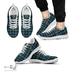ScotsTee Shop Scottish MacKinlay Ancient Clan Crest Tartan Sneakers Tartan Casual Shoes